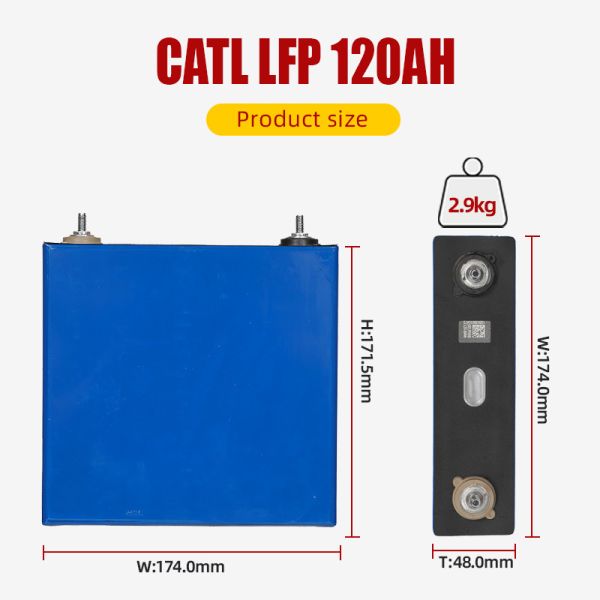Ukraine CATL 120Ah 3.2V LiFePO4 Lithium Battery with 3500 Cycles for Energy Storage Tax Free