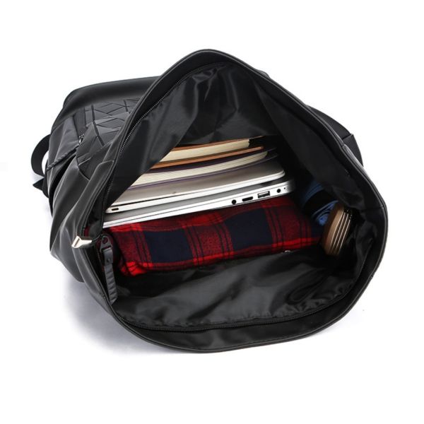 Colefa Male Outdoor Waterproof 16 Inch Computer Rucksack Work Commuting Travel Large Capacity College Student Roll up Backpack