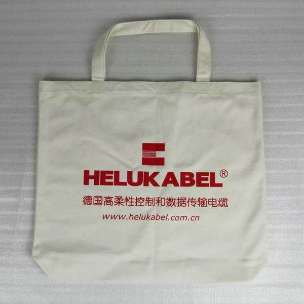 Large Plain Cotton Canvas Tote Bags Silk Screen Printing Hot Stamping