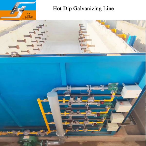 Hot Dip Galvanizing Furnace with High Velocity Pulse Fired Burner, PLC-Controlled Temperature Regulation, and Multi-Stage Waste Heat Recovery