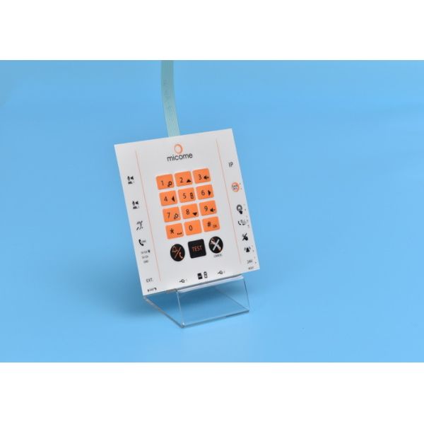 Multiple Indicative Keys Custom Membrane Switches , Pet Membrane Touch Switch