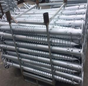 ASME Galvanized Steel Ground Screw Pile Q355  For Construction Foundation