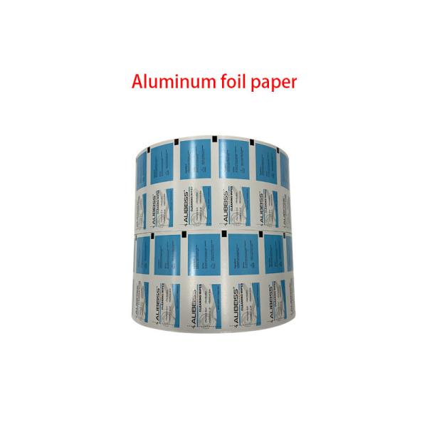 Papel Kraft BZK Esfregaço anti-séptico para embalagens de álcool em folha de alumínio laminada