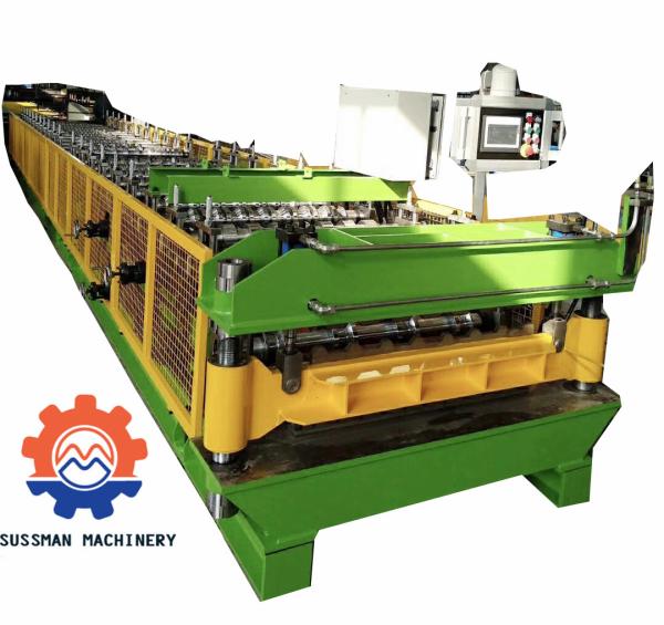 Galvanized Steel Roof Panel Roll Forming Machine , Profile Sheet Roofing Machine Customized