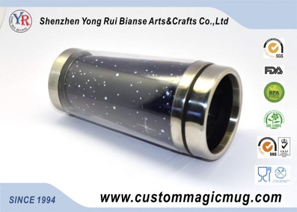Black Ceramic Custom Magic Mug , 11oz Starbucks Ceramic Coffee Mug