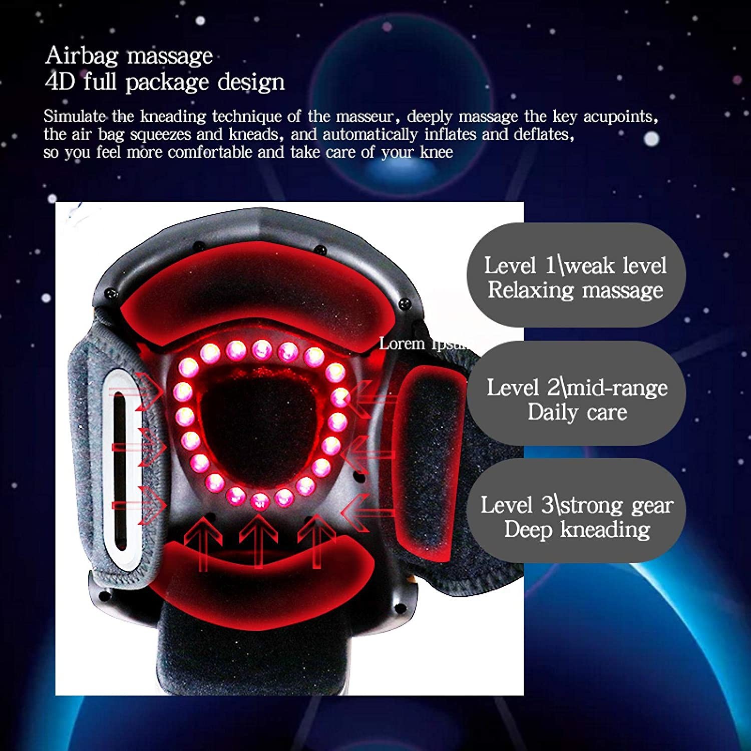Поручать USB дисплея 5V 2A LCD Massager соединения колена терапией Soreness