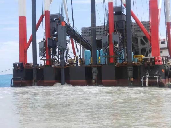 Offshore Bvem Intelligent Bottom Feed Vibroflotation Stone Column Pile Construction Barge