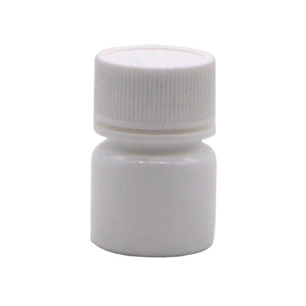 Medicine Solid Tablet Capsule Storage PE Plastic Bottle 5mL Round Shape with Screw Cap