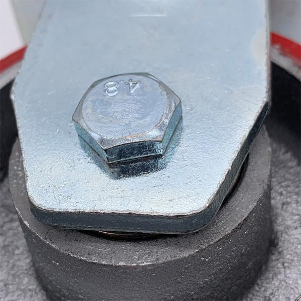 Núcleo de ferro	Roda rígida resistente do rodízio da placa de 5 polegadas