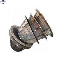 SS 304 316L cesta de centrífuga de fio de cunha para máquina de centrifugação