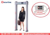 Paseo a través del equipo de seguridad del detector de metales de la arcada 8/16/24 zona AC100V~240V 50/60Hz