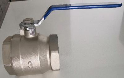 HPB57-3 Brass Ball Valve Nickel Plated 3 Inch Forged Brass Ball Valve