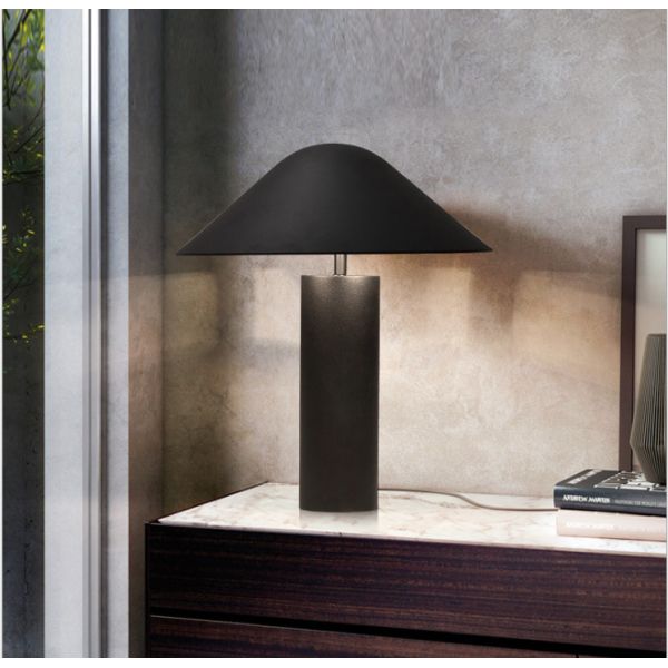 Modern Black Painted Cylindrical Hat Table Lamp Damo Table Lamp(WH-MTB-248)