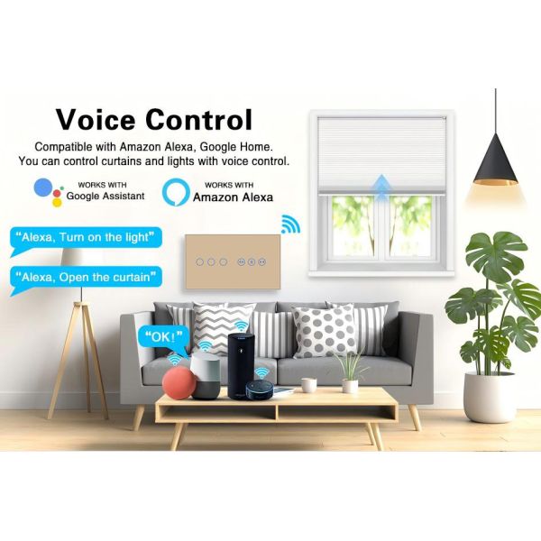 WiFi 3-Gang switch Smart Home Products Featuring CE Certification Multiple SKUs Designed for Seamless Business Integration