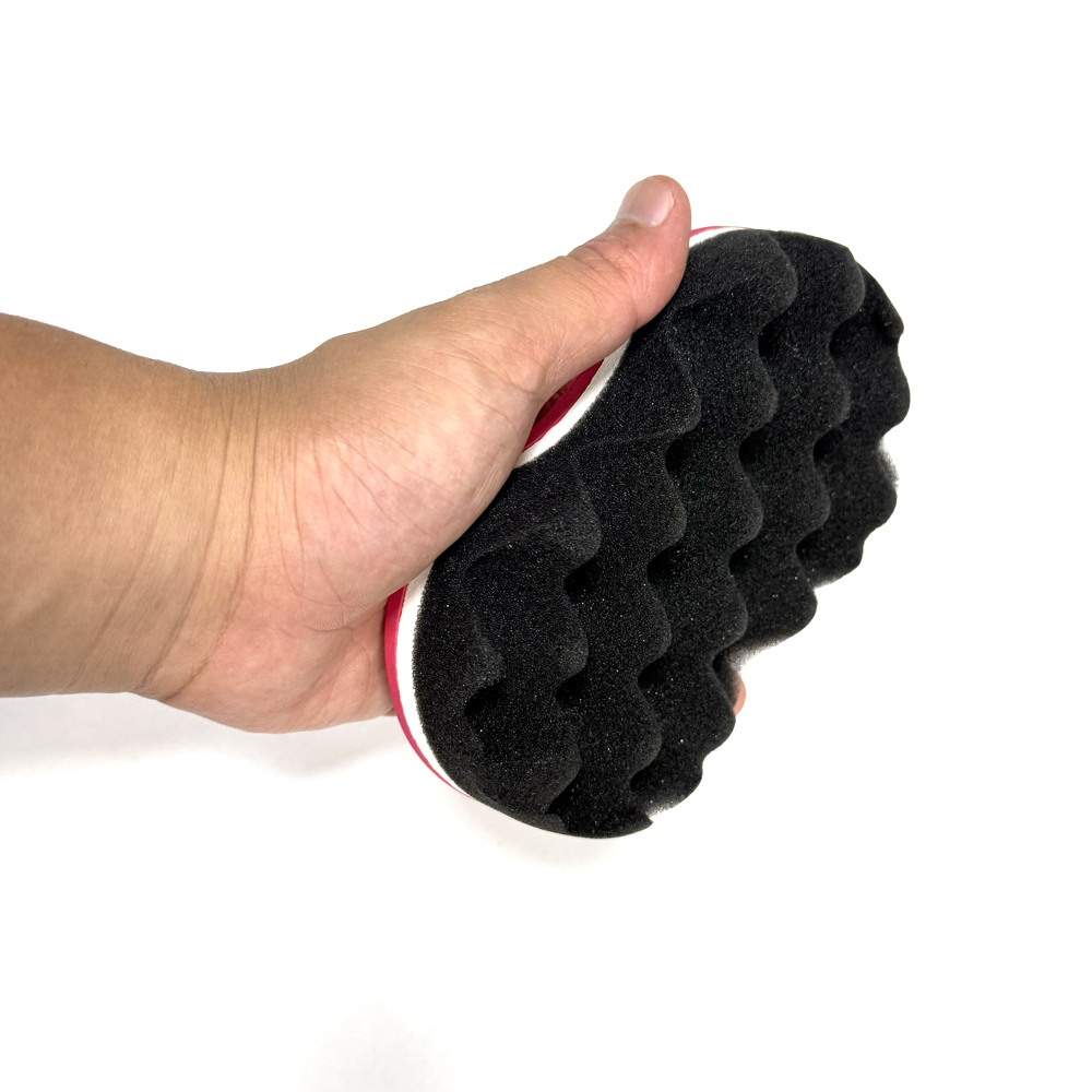 Hair Curling Sponge | Wave Foam & Red White EVA Texture Styling Tool for Coils
