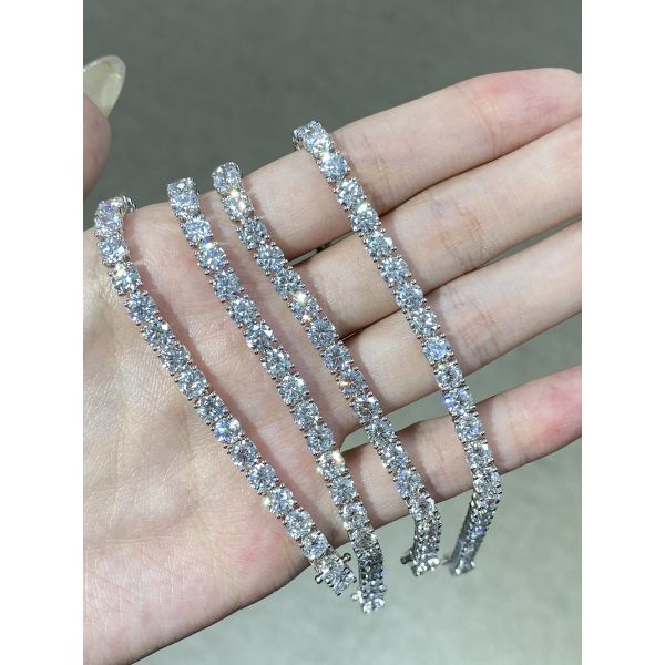 Синтетический бриллиантовый браслет из лабораторного производства