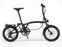 Unisex Molybdenum Steel 16 Inch Folding Bike Disc Brake Bicycle 120kg With Changeble Speed