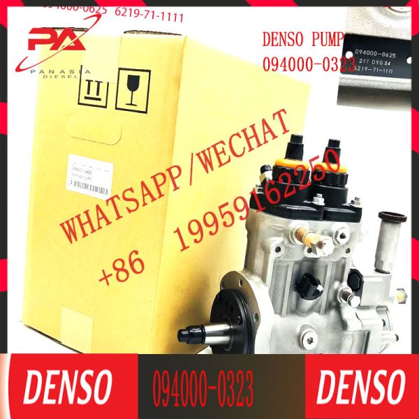 Bomba de combustible para motores diesel de alta calidad 094000-0323 para el cargador de motores Komatsu SA6D140E WA500-3