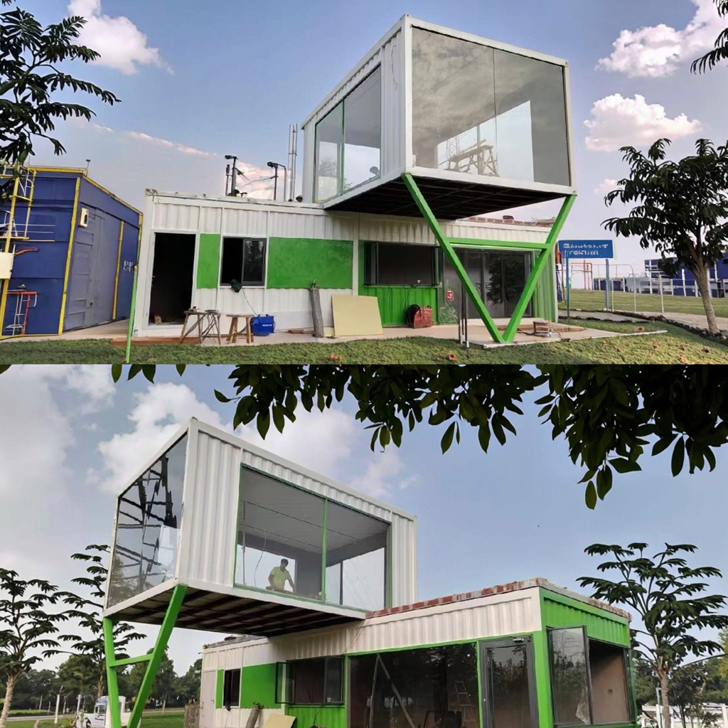 Easy Assembly Mobile Prefab House Container Foldable Expandable for Application in Office Building