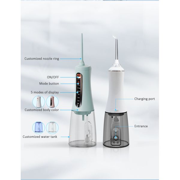 Sans fil portatif de Flosser de l'eau futée orale dentaire de soin de réservoir d'eau d'OEM 350ML