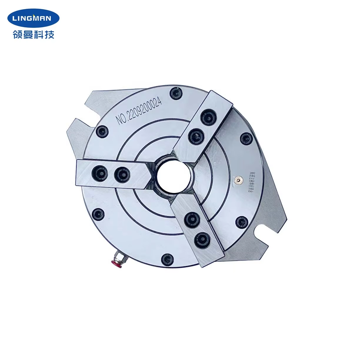 Vertical Hollow Chuck Pneumatic Chuck LM160HAL Milling Machine Pipe Clamp Cnc 3 Jaw 125mm Chuck Built-in Power Cylinder
