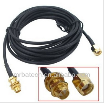 Tv Antenna Accessories 8 Conductors Rg58 Antenna Cable With UHF Connectors