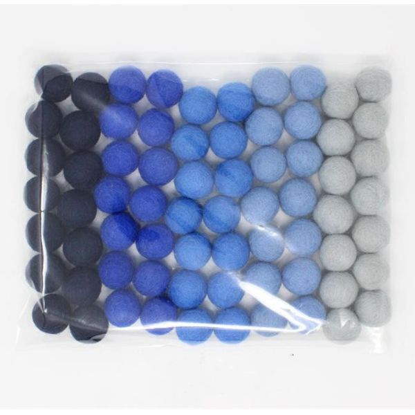 Environmental Friendly Wool Felt Balls Perfect For Garland / Necklaces / Earrings