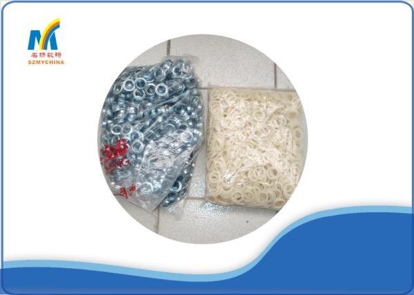 Plastic Metal Eyelet For Eyelet Punching Machine Automatic 13.5mm 1000sets Per Bag