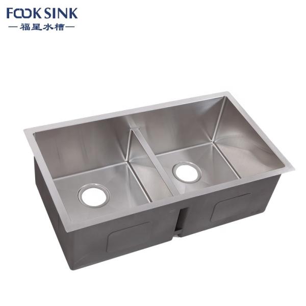 Dissipador de Undermount da bacia do dobro de Undermount, dissipador dobro comercial retangular da bacia