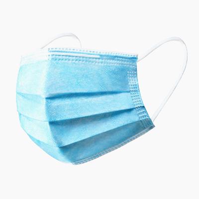 Máscara protetora médica não tecida de Earloop da tela do filtro de 3 PP da dobra