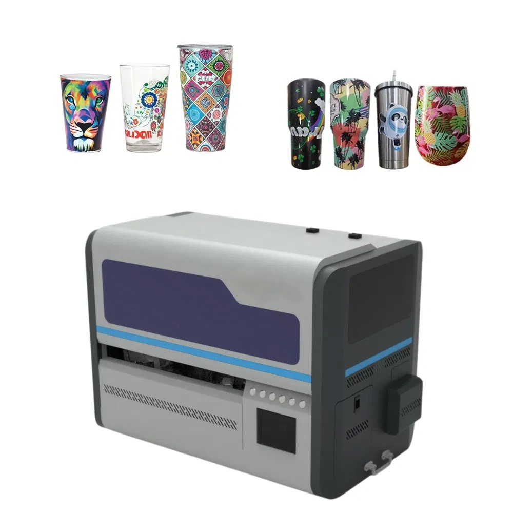 Factory Price Mini Desktop 360 Rotary Degree Inkjet Cylinder Bottle Printing Machine