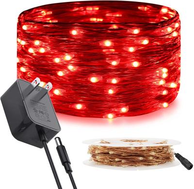 Waterproof Plug In Wire Fairy Lights 50M Length Star String Lights For Bedroom