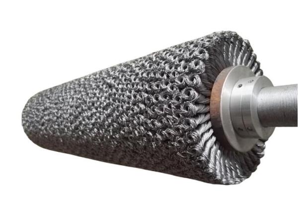 12 Inch OD Multi-Layer Twisted Wire Roller Brush for Fast Rust Removal