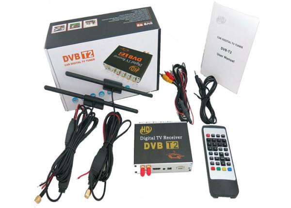 Display on car multimedia screen via AV input and controlled  DVB-T2 HD Receiver from our Digital TV box DVB-T2718
