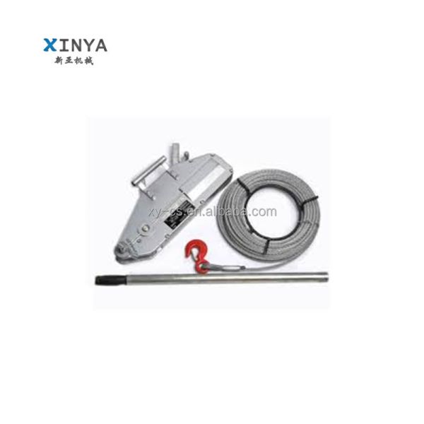 5.4 Ton Capacity Tirfor Hoist with 20 Meter Steel Wire Rope for Manual Cable Pulling