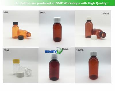 Food Medicinal Empty Cosmetic Bottles PET Plastic Packaging Container Non - Toxic
