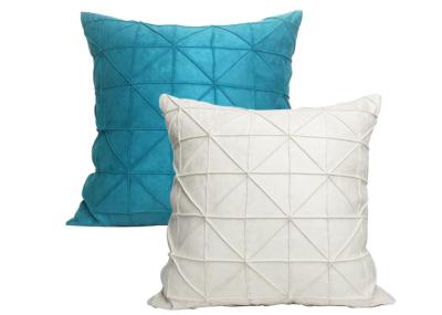 Handmade Velvet Throw Pillows , Portable Triangle Decorative Pillows For Couch