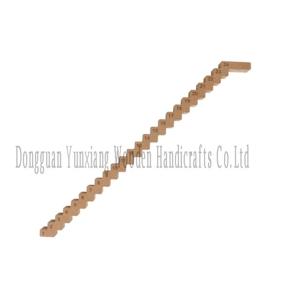 Escaleras de madera Santa Viajando Calendario de Adviento de Navidad, Creativo Santa Claus Viajando Calendario de Cuenta Regresiva