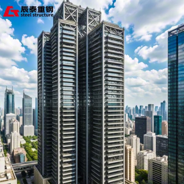 Complete Drainage System Multi-story Steel Building with Integrated Gutter System