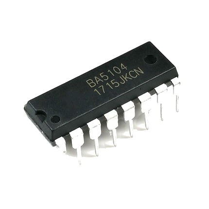 BA5104 DIP-16 ファンコントローラ 赤外線リモコン Ic