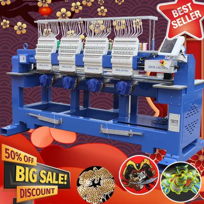 Automatic 4 heads embroidery machine cap t-shirt flat 3d multi functions computerized industrial embroidery machine