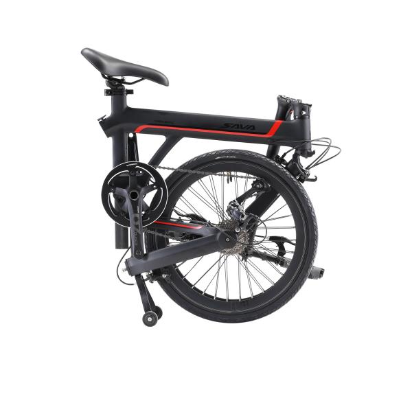 20 Carbon Fiber Folding Bicycle , 9 Speed Sava Z1 Folding Bike