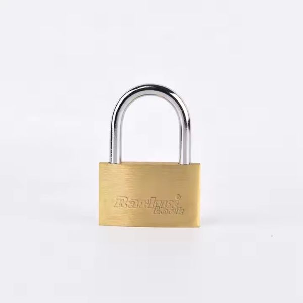 Rarlux New Arrival Solid Padlock Brass Body Brass Cylinder Thin Brass Padlock