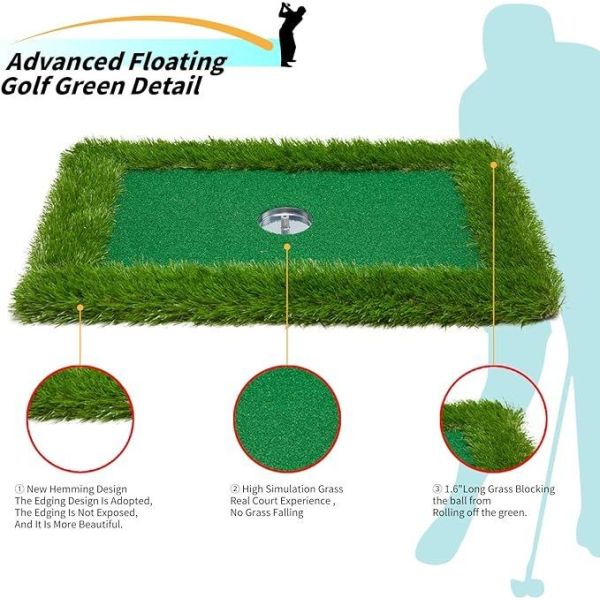 Kids and Adults Water Play Game Sets with Logo Laser Printing Floating Golf Green