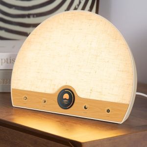 10000 Lux Dimmable Wake Up Light Therapy Lamp with 2700K-4000K-6000K Sunrise Alarm Clock