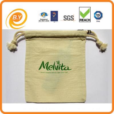 O GV feito sob encomenda de musselina do algodão dos sacos de cordão da lona de Pantone 230gsm aprovou