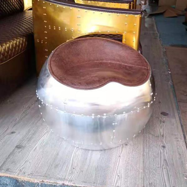 Spitfire Aviation Retro Aluminium Apple Chair Creative ball stool For Living Room Restaurant chair