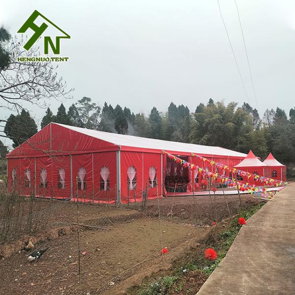 Barraca de alumínio do famoso do casamento do quadro da tela 20x30m vermelha exterior do PVC