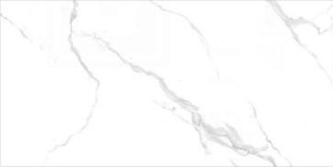 Carrara White Marble Ceramic Tiles Glazed Floor Tile 900 X 1800 Mm Antibacterial