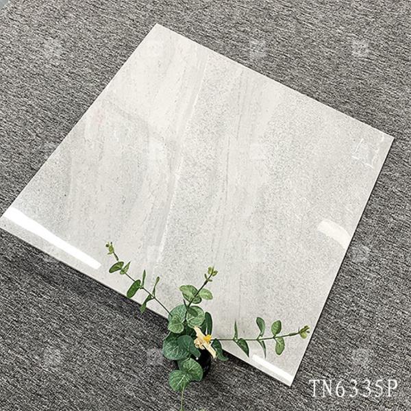 Full Body Gray Color Marble Look Porcelain Glossy Tile For Interior Floor And Wall